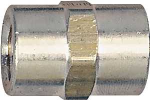 Tru-Flate 21-515 Air Line Coupling, 1/4 in, FNPT, Brass