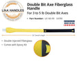 Link Handles 64749 Axe Handle, Fiberglass, Black/Yellow, For: 3 to 5 lb Axes
