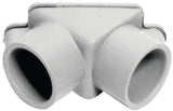 Carlon E990DR-CAR Access Pull Elbow, 1/2 in Hub, 2-3/16 in OAL, PVC, Gray
