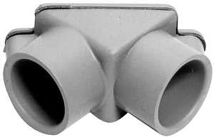 Carlon E990ER-CAR Access Pull Elbow, 3/4 in Hub, 2.53 in OAL, PVC, Gray