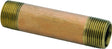 Anderson Metals 38300-0630 Pipe Nipple, 3/8 in, NPT, Brass, SCH 40 Schedule, 890 psi Pressure, 3 in L