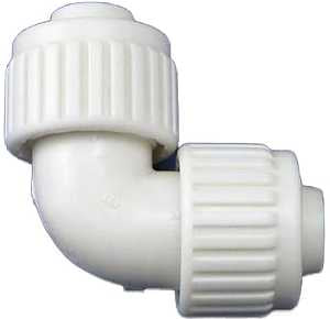 Flair-It PEXLOCK 16806 Tube Elbow, 3/4 in, Compression, 90 deg Angle, PVC