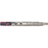 Knape & Vogt 8450FMP 18 Drawer Slide, 18 in L Extension, 100 lb, 1/2 in W Rail, Anochrome
