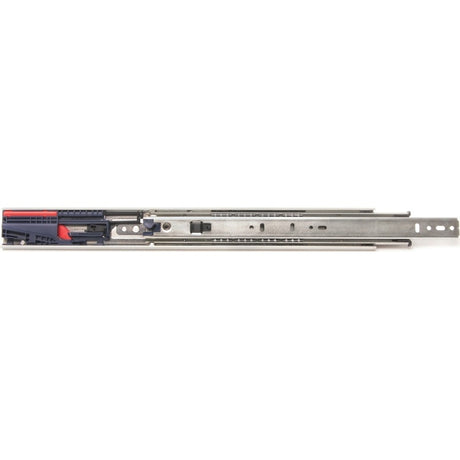 Knape & Vogt 8450FMP 20 Drawer Slide, 20 in L Extension, 100 lb, 1/2 in W Rail, Anochrome