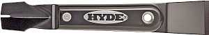Hyde 02950 Glazing Tool, Slotted V-Shape Blade, HCS, Satin