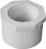 IPEX 435736 Reducing Bushing, 2 x 1-1/4 in, Spigot x FPT, White, SCH 40 Schedule, 150 psi Pressure