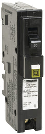 Square D HOM120PCAFIC Circuit Breaker, CAFCI, Mini, 20 A, 1-Pole, 120 V, Plug