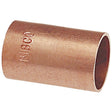 Nibco W00960D Pipe Coupling Without Stop, 1/2 in, Sweat, Copper