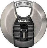 Master Lock Magnum Series M50XKAD Padlock, Shrouded Shackle, 7/16 in Dia Shackle, 3-1/8 in W Body, Pack of 6