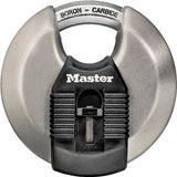 Master Lock Magnum Series M50XKAD Padlock, Shrouded Shackle, 7/16 in Dia Shackle, 3-1/8 in W Body, Pack of 6