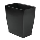 iDesign Mono 2 gal Black Plastic Rectangular Wastebasket