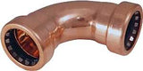 EPC 907 Series 10170790 Pipe Elbow, 1/2 in, 90 deg Angle, Copper, 200 psi Pressure
