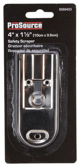 ProSource 38520 Scraper, 1-1/2 in W Blade, Full Tang, Razor Blade, HCS Blade, Steel Handle, 4 in OAL