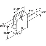 Prime-Line GD 52138 Side Lock, Steel, Galvanized