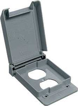 Carlon E98GDRN-CAR Device Cover, 4-53/64 in L, 3-11/16 in W, Rectangular, 1-Gang, Polycarbonate, Gray, Textured