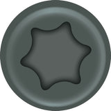 ProFIT 297159 Deck Screw, #9 Thread, 2-1/2 in L, Coarse Thread, Bugle Head, Star Drive, Sharp Point, Coated