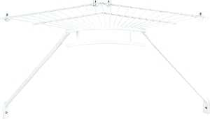 ClosetMaid 2106600 Shelf and Rod Corner Kit, 15 lb, Steel, White, Vinyl-Coated, Pack of 4