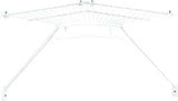 ClosetMaid 2106600 Shelf and Rod Corner Kit, 15 lb, Steel, White, Vinyl-Coated, Pack of 4
