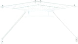 ClosetMaid 2106600 Shelf and Rod Corner Kit, 15 lb, Steel, White, Vinyl-Coated, Pack of 4