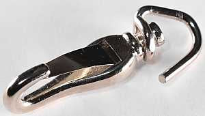 Baron 5037-3/8 Spring Snap, 3/16 in Snap Opening, 30 lb Working Load, Steel, Nickel