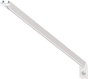ClosetMaid 1166 Shelving Support Bracket, 16 L, 2 in H, Steel, Epoxy-Coated, White