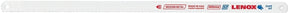 Lenox 20155S224HE Hacksaw Blade, Tuff Teeth, Bi-Metal, 1/2 in W, 12 in L, 24 TPI