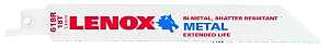 Lenox 20566618R Series Reciprocating Saw Blade, Applicable Materials: Ferrous/Non-Ferrous Metal, 3/4 in W, 6 in L