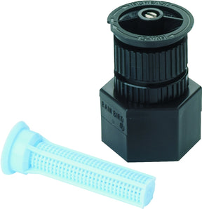Rain Bird A17Q Shrubbery Spray Nozzle, 1/2 in Connection, 0.65 to 0.92 gpm, FNPT, 15 ft, Plastic, Black