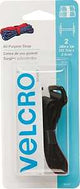 VELCRO Brand 90107 Hook and Loop Fastener, 1 in W, 18 in L, Black