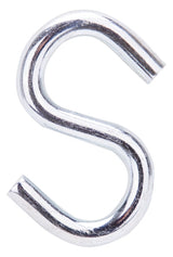 ProSource LR372 S-Hook, 100 lb Working Load, 0.229 in Dia Wire, Steel, Zinc, Pack of 20