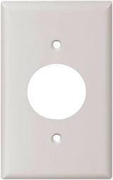 Eaton Wiring Devices 5131W-BOX Single Receptacle Wallplate, 4-1/2 in L, 2-3/4 in W, 1 -Gang, Nylon, White, Pack of 15