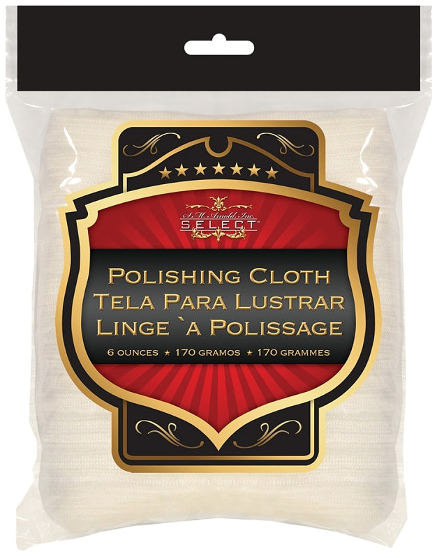 SM Arnold 85-710 Polishing Cloth, 6 oz, Polyester, Natural