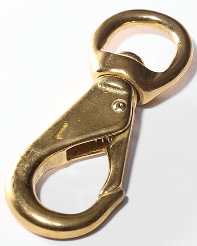 Baron 251BT-2 Quick Snap, 1/2 in Snap Opening, 3-3/4 in L Dimensions, 60 lb Working Load, Solid Bronze, Polished