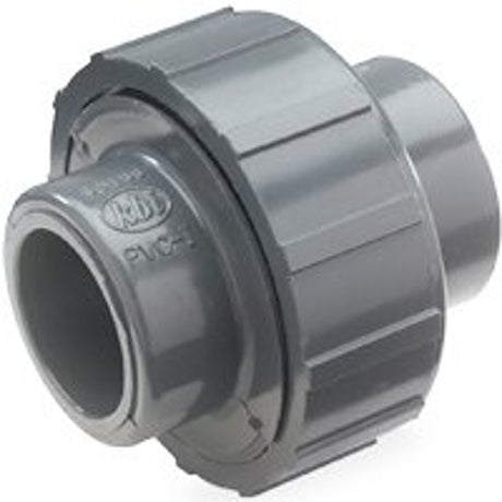NDS U-0500-S Pipe Union, 1/2 in, Slip-Joint, Gray, SCH 80 Schedule, 150 psi Pressure