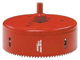 Morse Real McCoy TA72 Hole Saw with Arbor, 4-1/2 in Dia, 1-15/16 in D Cutting, 7/16 in Arbor, 4/6 TPI, HSS Cutting Edge