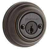 Kwikset 98511PSMTCP Deadbolt, 1 Grade, Keyed Alike Key, Steel, Venetian Bronze, 2-3/8 to 2-3/4 in Backset