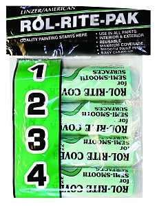 Linzer 9384 Roller Cover, 3/8 in Thick Nap, 9 in L, Polyester Cover, Green