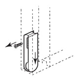 Prime-Line B 544 Edge Roller Assembly, 9/16 in Dia Roller, 1/4 in W Roller, Polyethylene Roller, Flat Roller, 5/8 in W