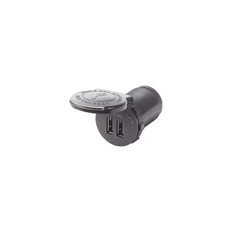 Blue Sea Systems 1046BSS Dual USB Charger Socket Mount 48V DC