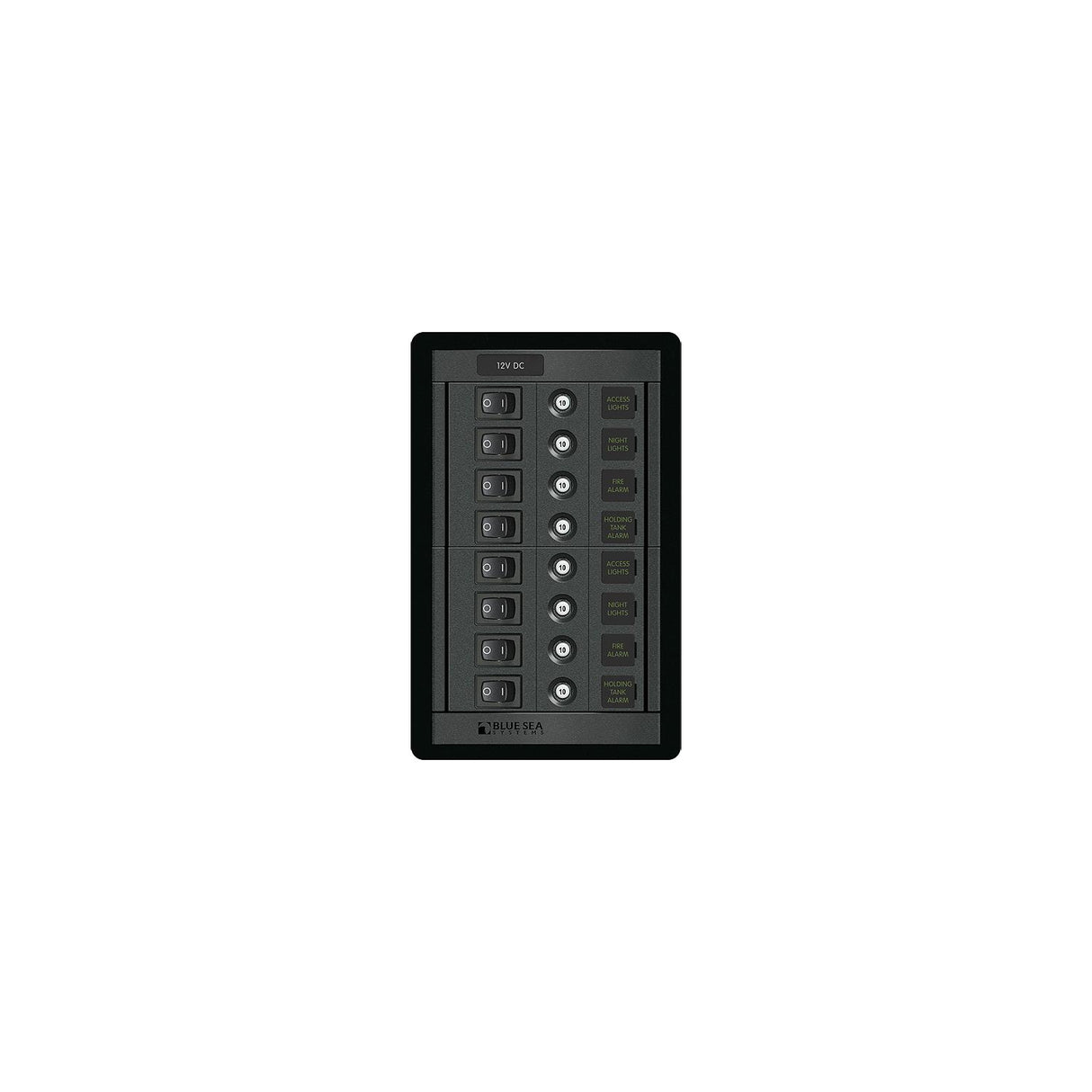 Blue Sea Systems 1457 8 Position Switch CLB Vertical Panel