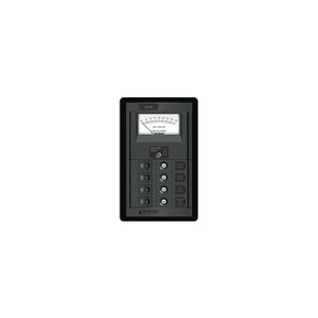 Blue Sea Systems 1459 4 Position Switch CLB + Meter Vertical Panel