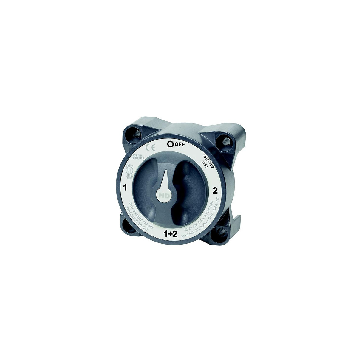 Blue Sea Systems 3002 HD-Series Heavy Duty 4 Position Selector Battery Switch