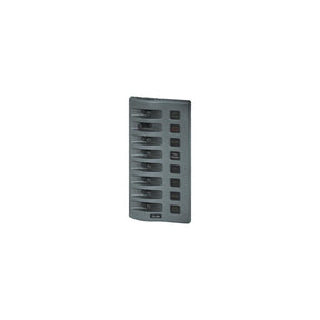Blue Sea Systems 4308 WeatherDeck 12V DC 8 Position Waterproof Fuse Panel, Gray