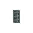 Blue Sea Systems 4378 WeatherDeck 12V DC 8 Position Waterproof Circuit Breaker Panel, Gray