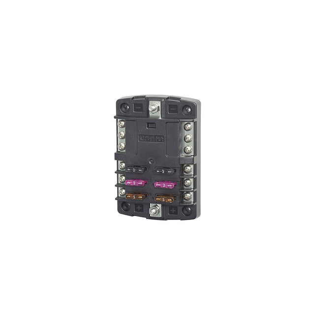 Blue Sea Systems 5030 ST Blade Common Source ATO/ATC Fuse Block w/Negative Bus - 6 Circuits
