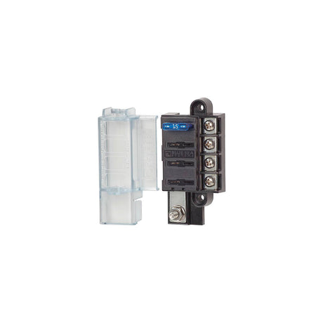 Blue Sea Systems ST Blade Compact Fuse Block - Common Source, 4 Circuits