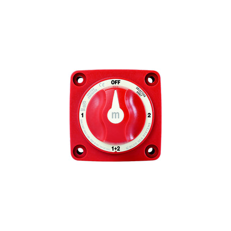 Blue Sea 6007 Battery Switch Mini 4-Position w/Knob, Red