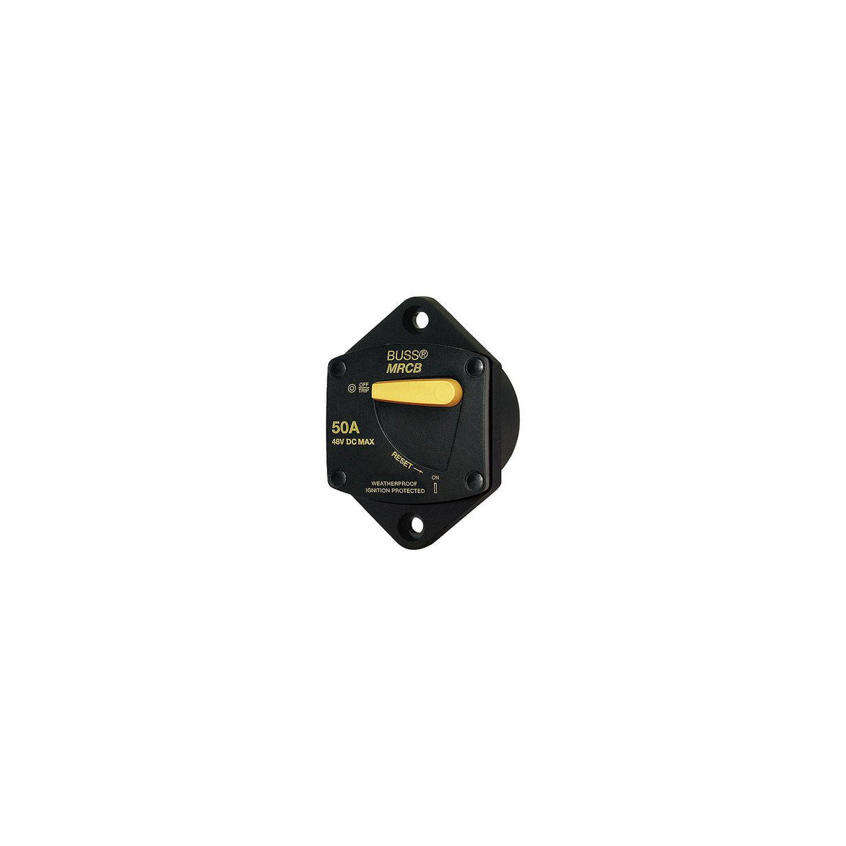 Blue Sea Systems 7039 187 Series DC Circuit Breaker - Panel Mount, 50 Amps