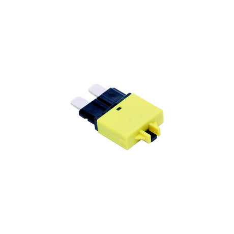 Blue Sea 7066 ATO/ATC-Style Low Profile Circuit Breaker, 20A, Yellow, 2/pk