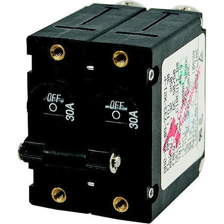 Blue Sea Systems A-Series DC Double Pole Toggle Circuit Breaker